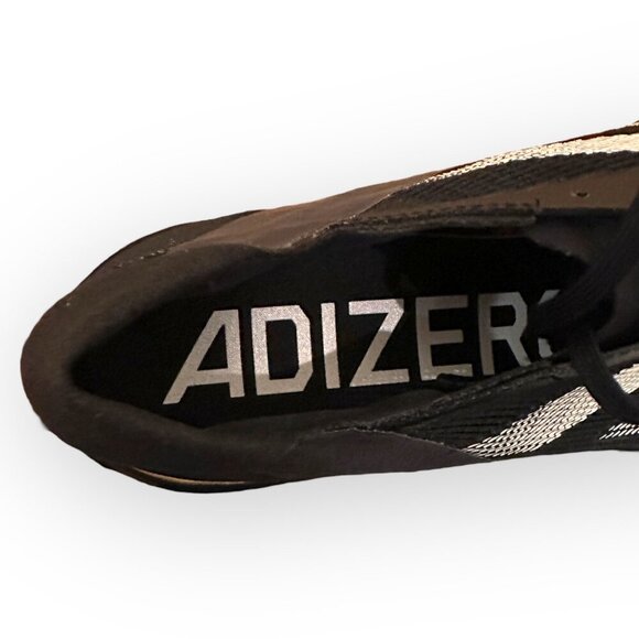 Adidas Adizero Avanti Track Field Spikes Black White Style IG9910 Size Mens 10 - Picture 6 of 15